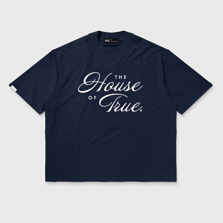 The House Of True Box-Fit T-Shirt - Dark Blue