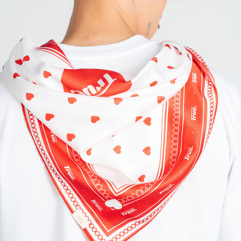 Hearts Bandana - Red