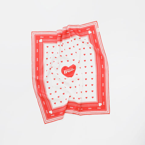 Hearts Bandana - Red