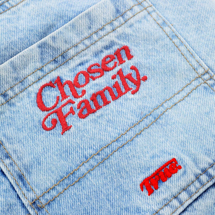 Chosen Family Jorts - Blue