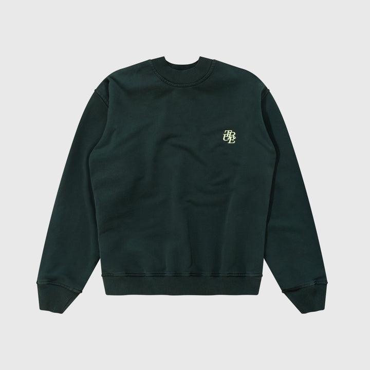 The Green Edit Box-Fit Pullover - Pine Green