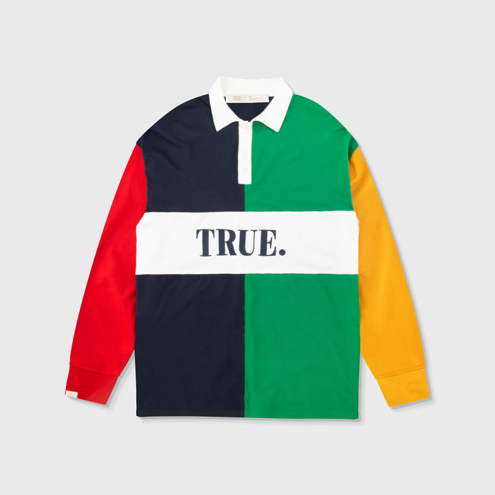Colors Oversized LS Polo - Multicolors