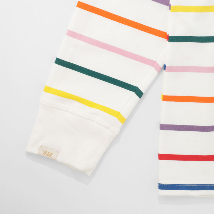Colors Striped LS T-Shirt - Ivory