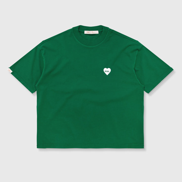 Heart Box-Fit Tee - Green
