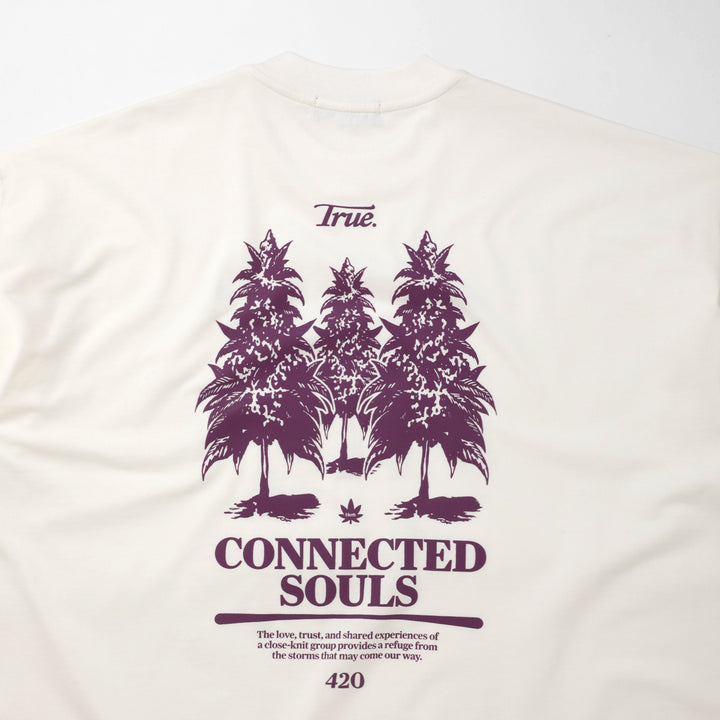True X Herb Oversized Connected T-Shirt - Ivory