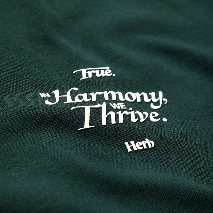 True X Herb Oversized Harmony T-Shirt - Pine Green