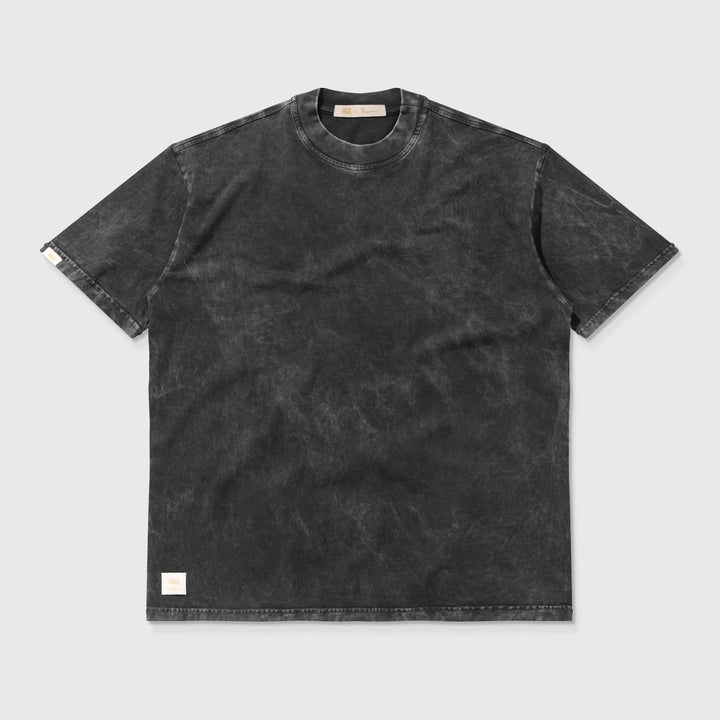 Just Life Washed Oversized Tee - Dark Grey