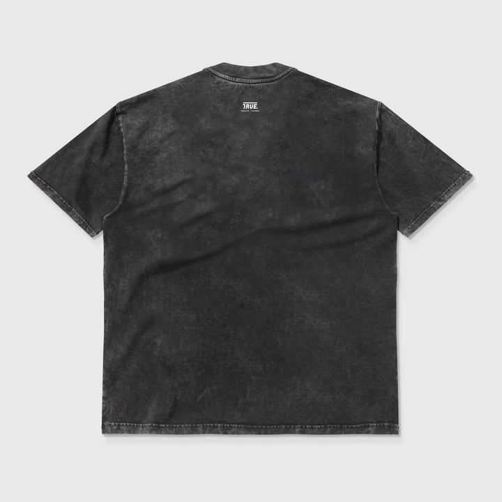 Just Life Washed Oversized T-Shirt - Dark Grey