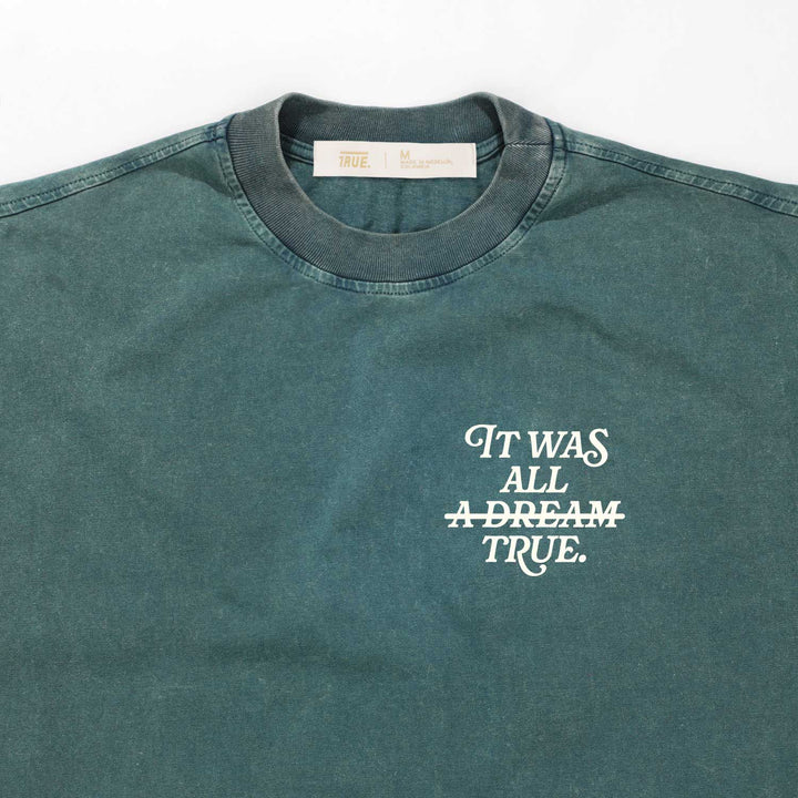 Dream Washed Oversized Tee - Green