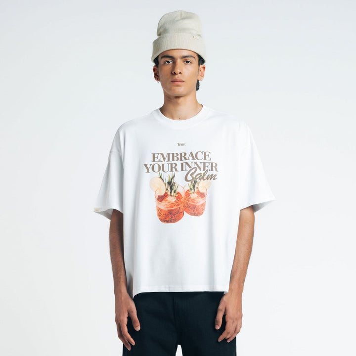 Retreat Box-Fit T-Shirt - White