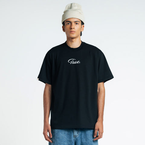 Curvy Logo Tee - Black