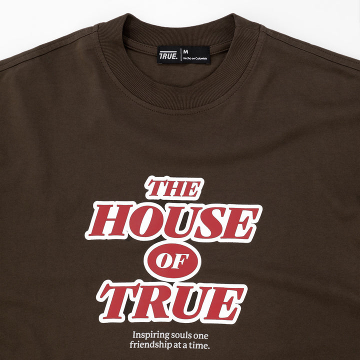 House Of True Oversized T-Shirt - Brown