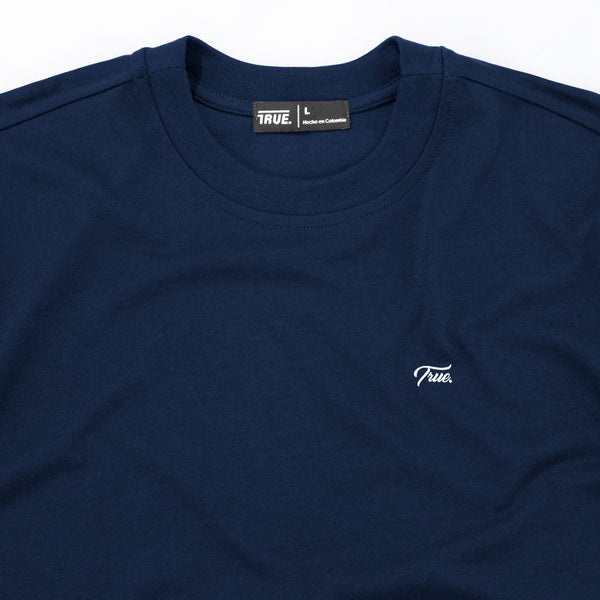 Script Logo T-Shirt - Dark Blue