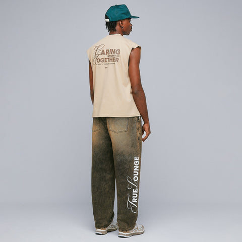 Caring Sleeveless Tee - Sand