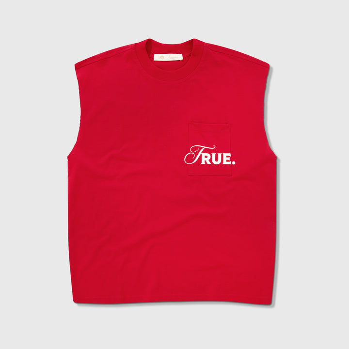 Caring Sleeveless Tee - Red