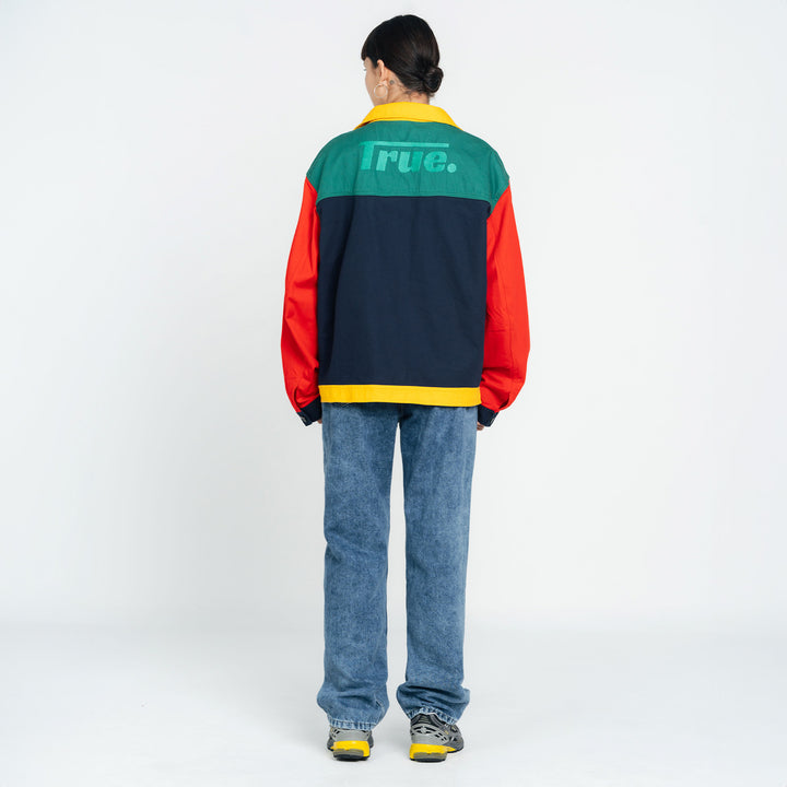 Colors Oversized Drill Jacket - Multicolors