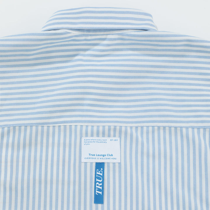 College Striped Shirt - Blue