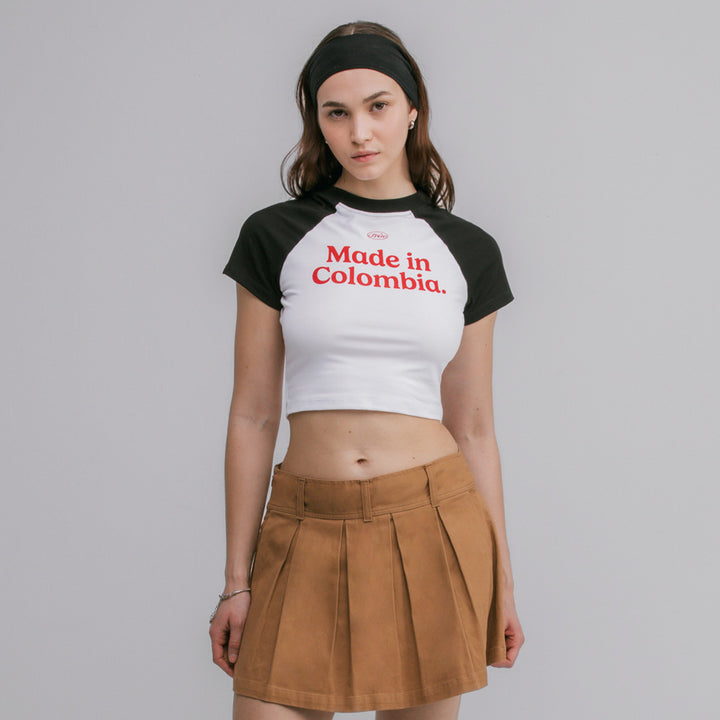 Colombia Baby Tee - Black