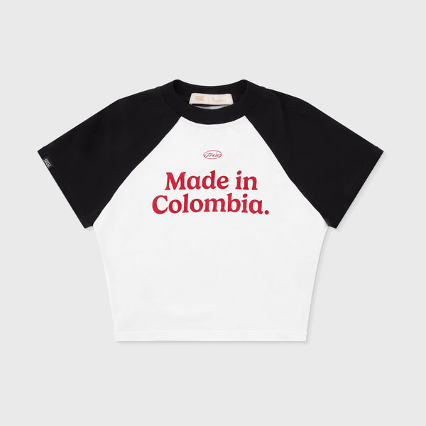 Colombia Baby Tee - Black