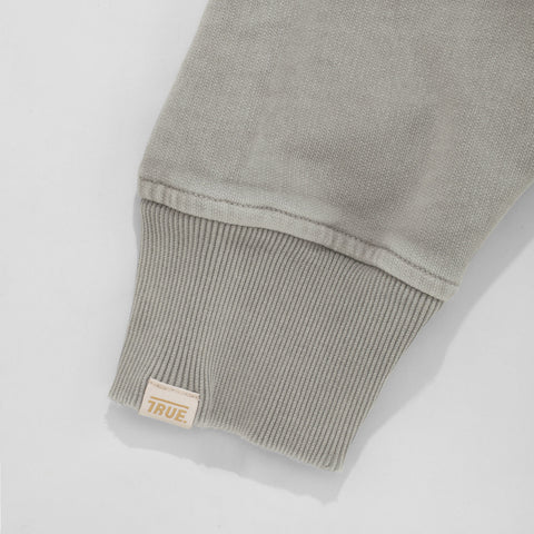 Core Washed Pullover - Light Grey