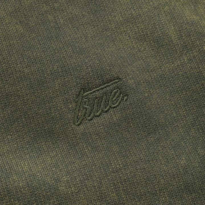 Core Washed Pullover - Military Green