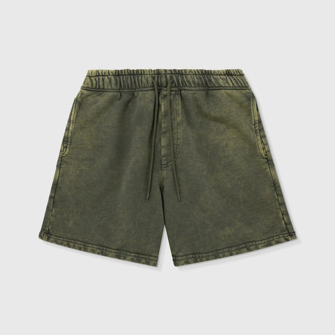 Core Washed Shorts - Military Green