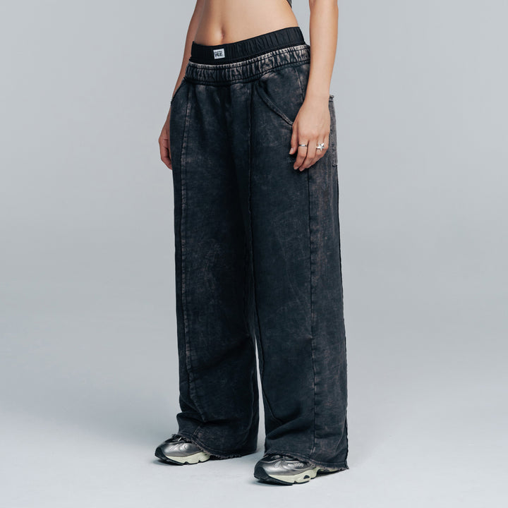 Core Washed Sweats Pants - Dark Grey