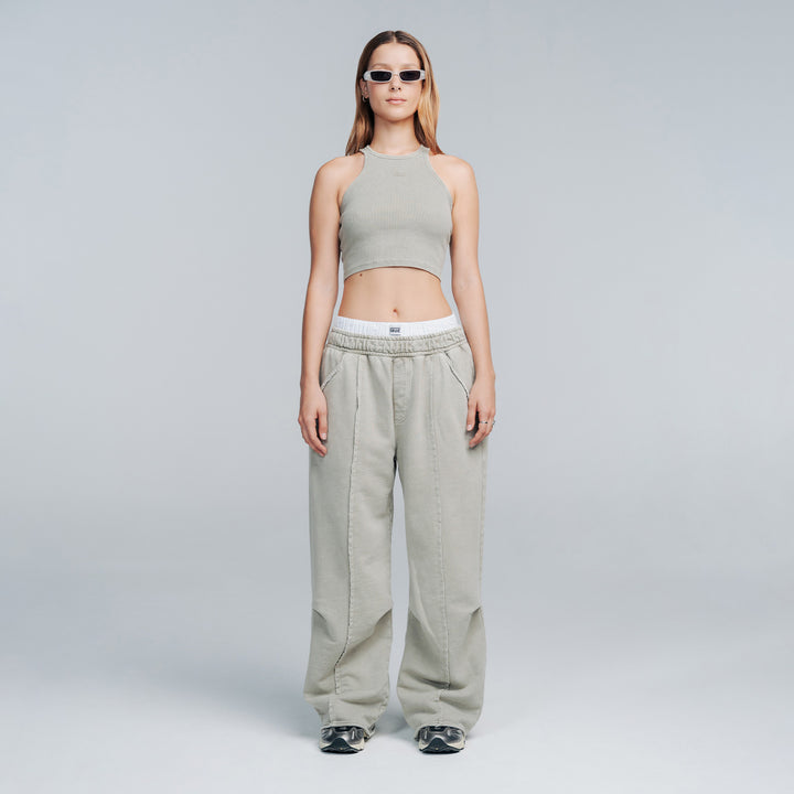 Core Washed Sweats Pants - Light Grey