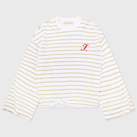 Creative Striped Wide LS - Sand