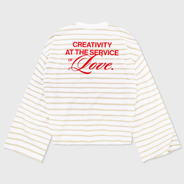 Creative Striped Wide LS - Sand