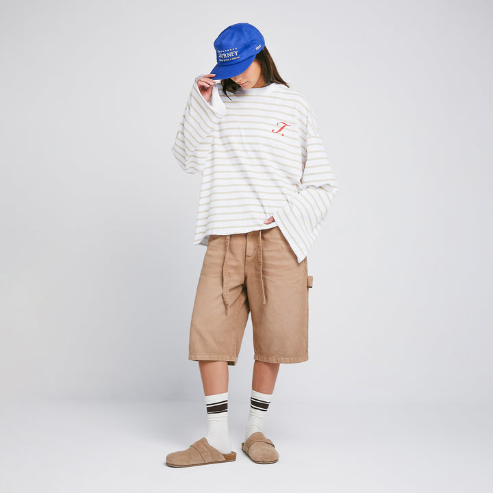 Creative Striped Wide LS - Sand