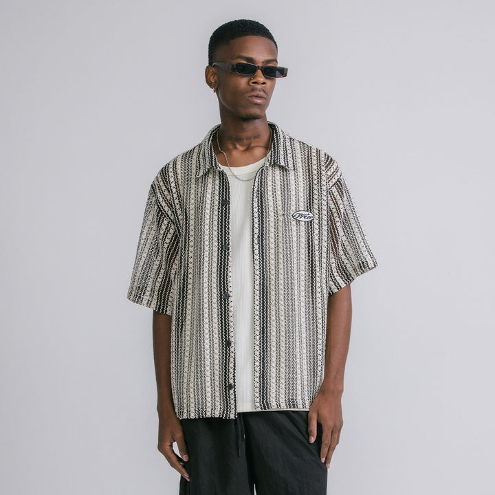 Crochet Pattern Boxy Shirt - Black