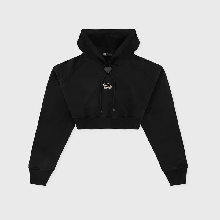 The House Of True Cropped Hoodie - Black