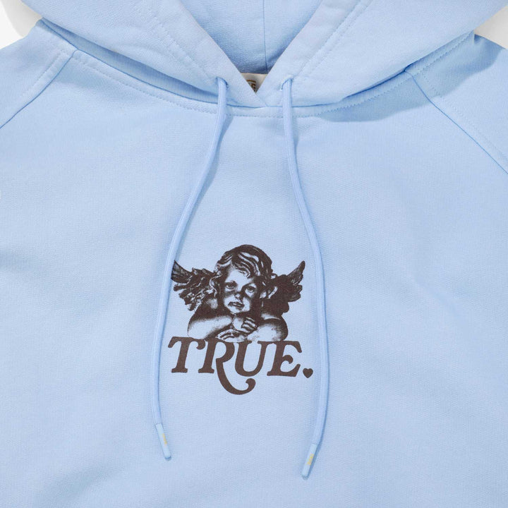 Cupid Box-Fit Hoodie - Baby Blue