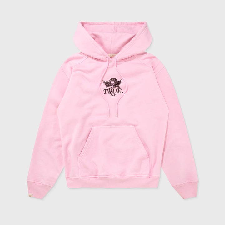 Cupid Box-Fit Hoodie - Soft Pink