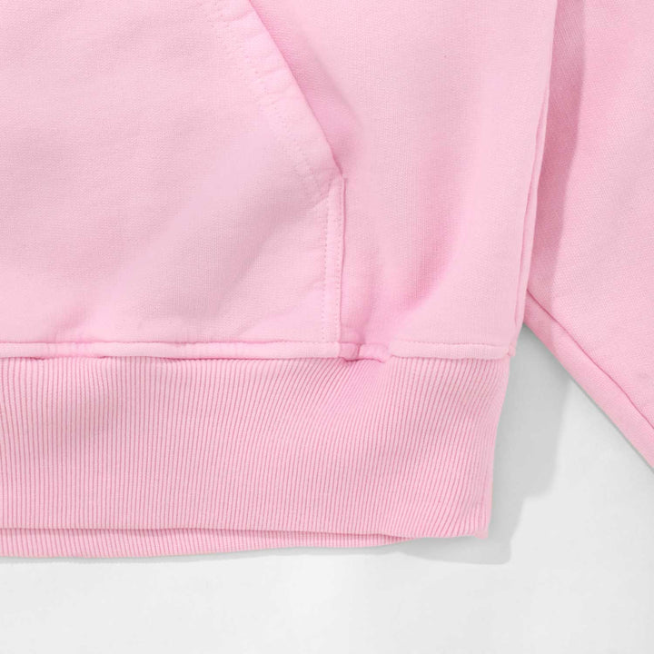 Cupid Box-Fit Hoodie - Soft Pink