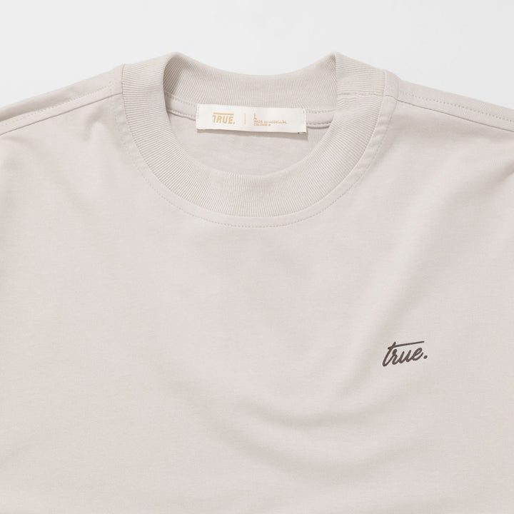 Cursive Logo T-Shirt - Light Sand