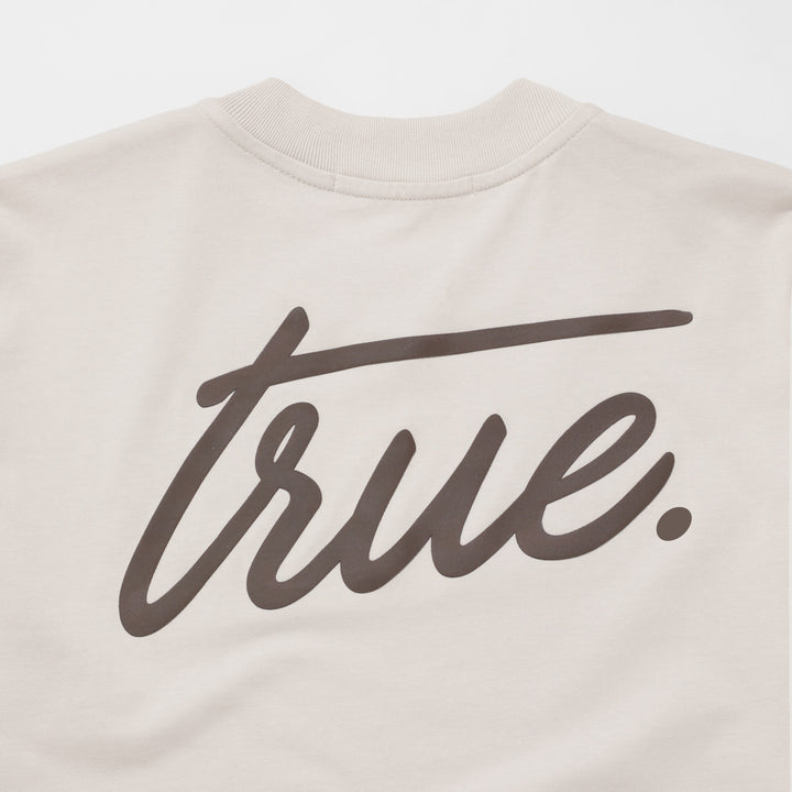 Cursive Logo T-Shirt - Light Sand