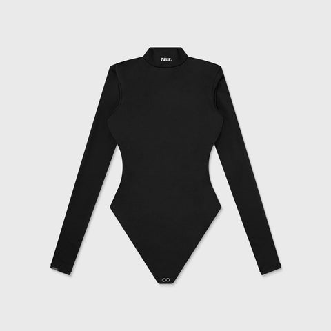 Cut-Out Back Bodysuit - Black