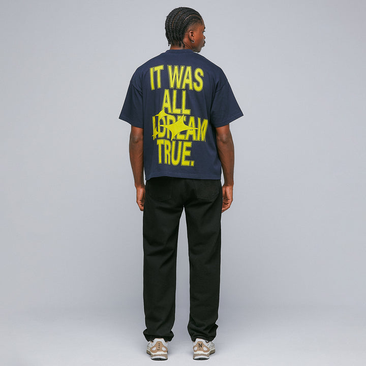 Dreams Boxy Tee - Navy Blue