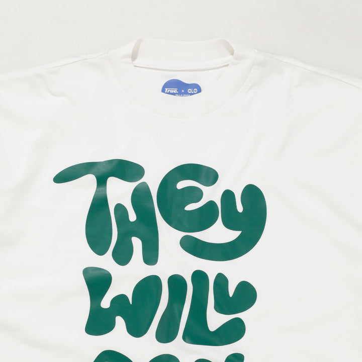 ELE X TRUE Ask You T-Shirt - Ivory