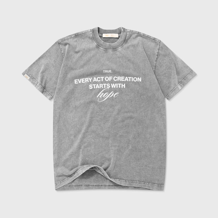 Hope T-Shirts - Washed Grey