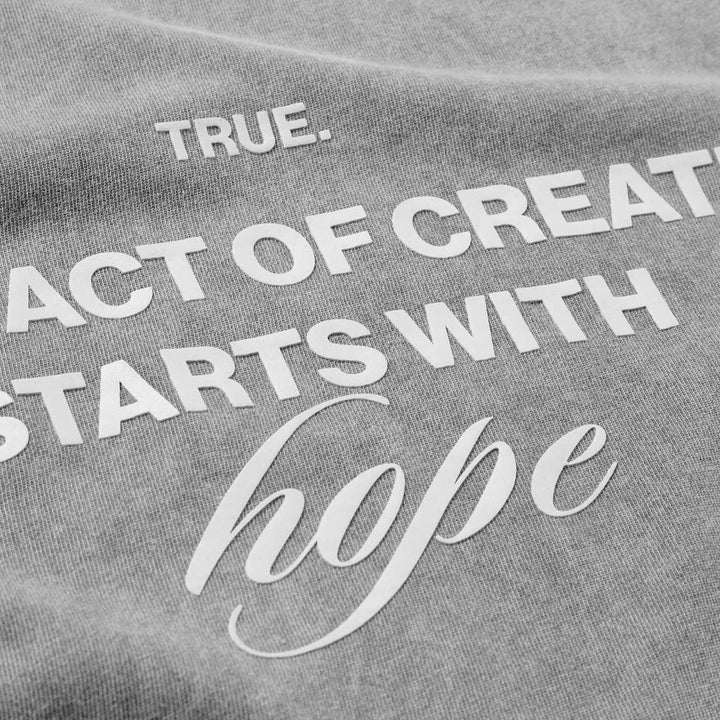 Hope T-Shirts - Washed Grey