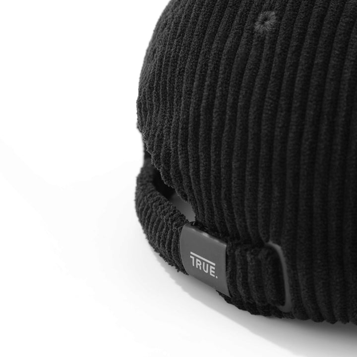 Script Logo Corduroy Cap - Black