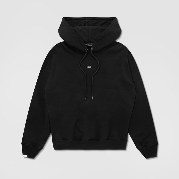 Classic Box-Fit Hoodie - Black