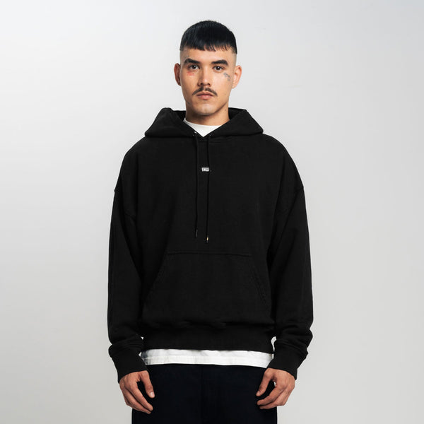 Classic Box-Fit Hoodie - Black