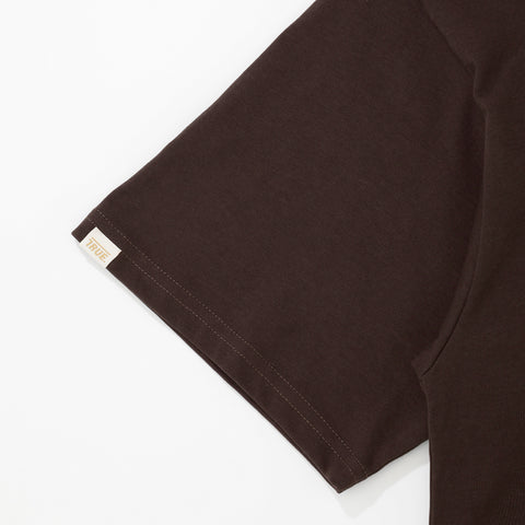 Heart Boxy Tee - Brown