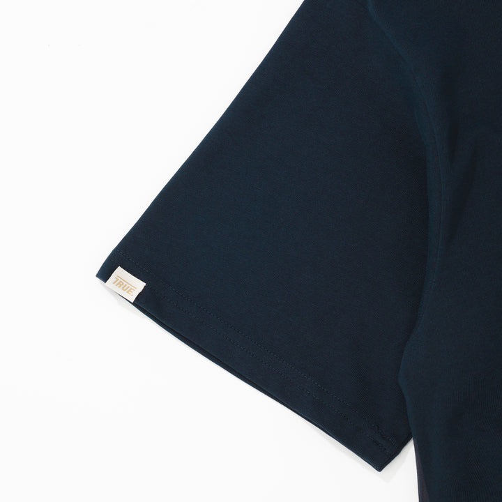 Heart Boxy Tee - Navy Blue