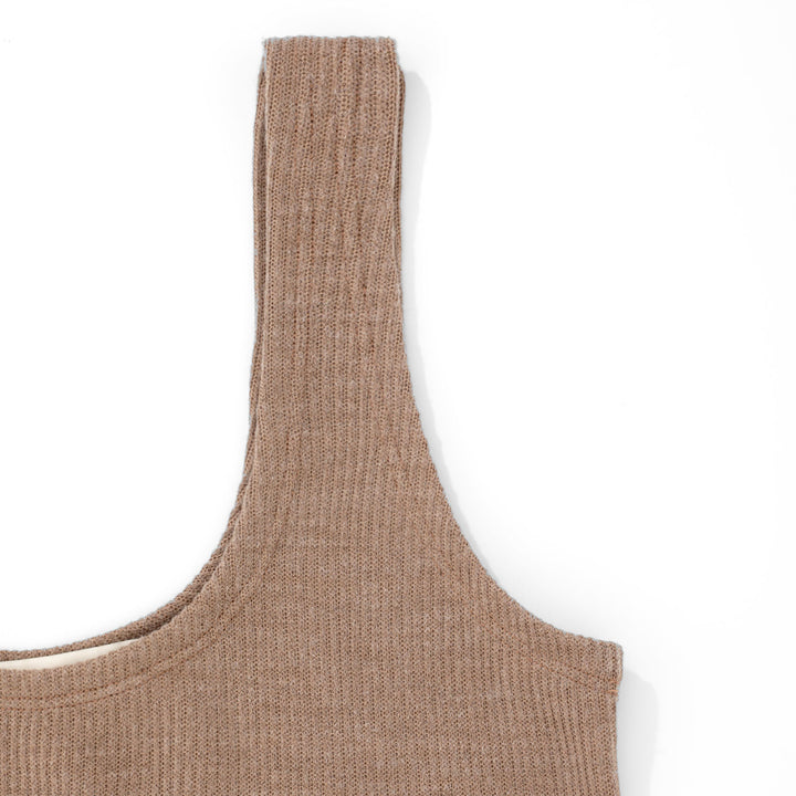 Knitted Lounge Top - Brown