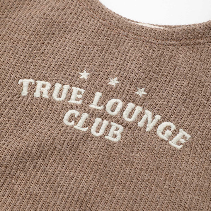 Knitted Lounge Top - Brown